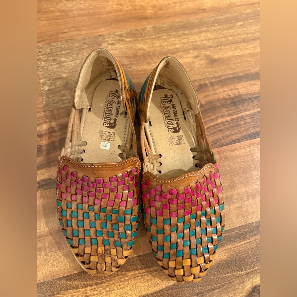 Multicolor Woven Women's Huaraches